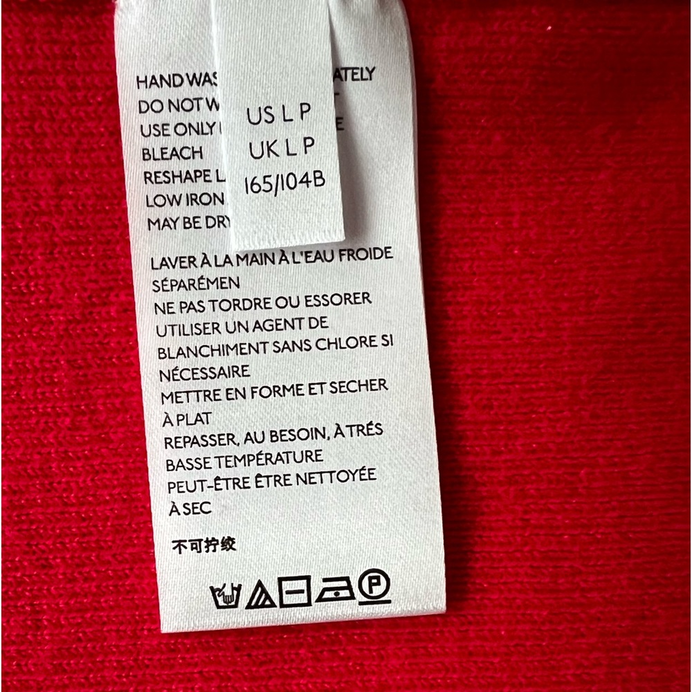 Anthropologie High Neck Tank Top Shirt Womens L LP Petite Neon Pink Red Coral - Picture 11 of 16